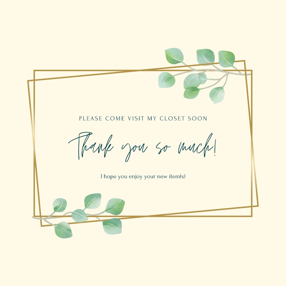 25ct. THANK YOU CARDS